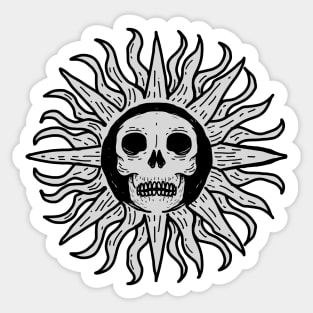 Sunny Skull III Sticker